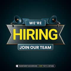 We are hiring for social media marketing