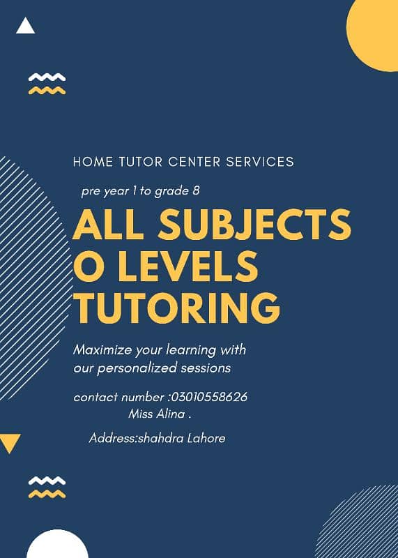 Home tutor services 0