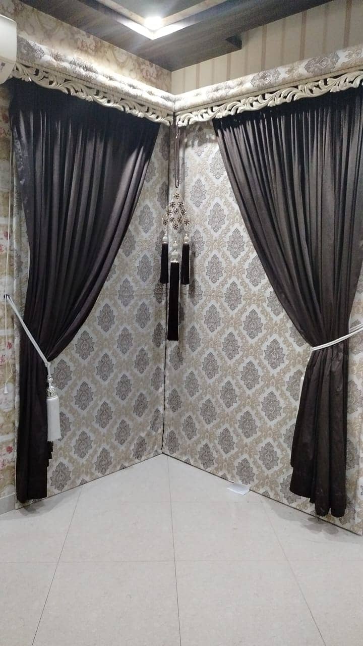 velvet Curtains with Blind 3