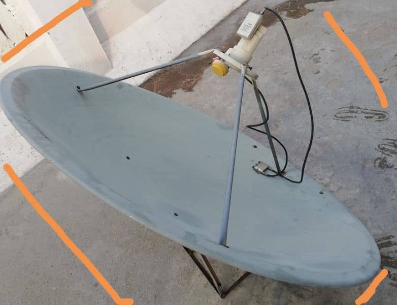 dish with 2 Lnb  recever All setup 1