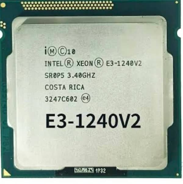 intel E3 1240 V2 0