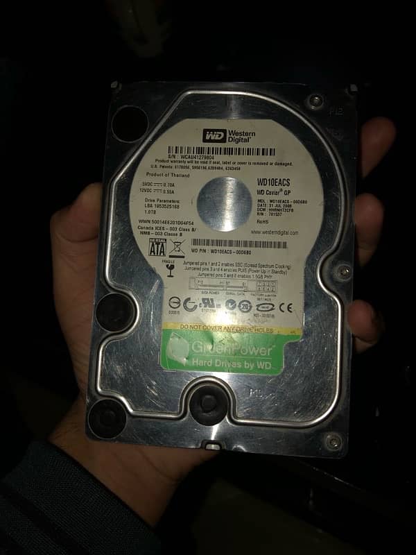 Western Digital 1 TB Hard drive 0