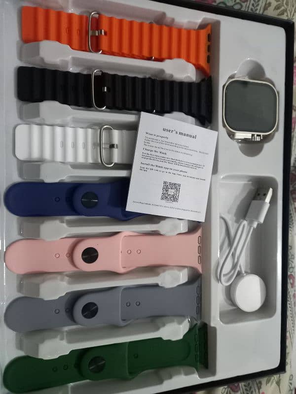 ultra 2 smart watch along with 7 straps 1