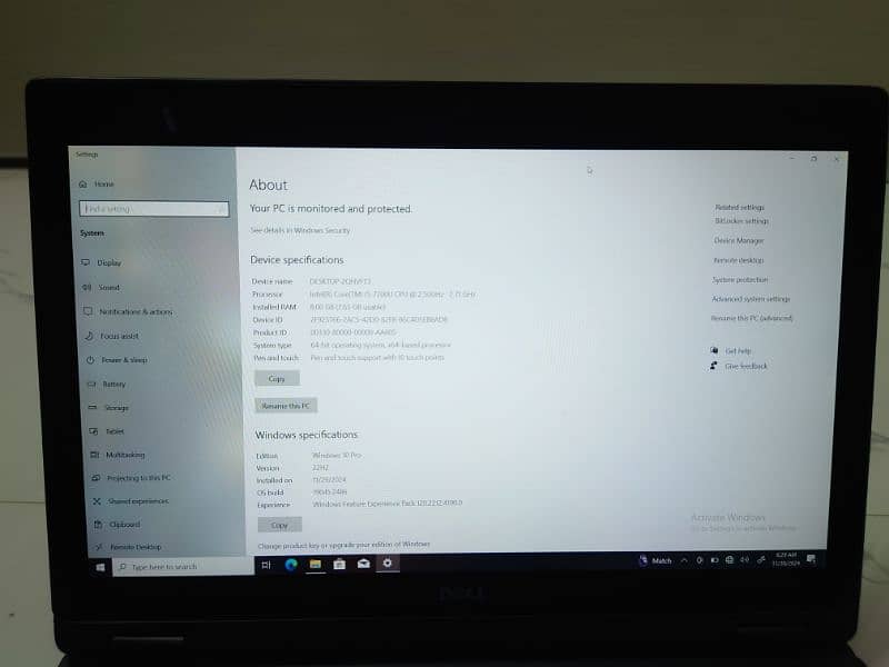 Dell Core i5 Touch Screen Laptop 2