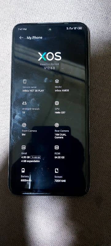 Infinix hot 30 Play urgent sale 0