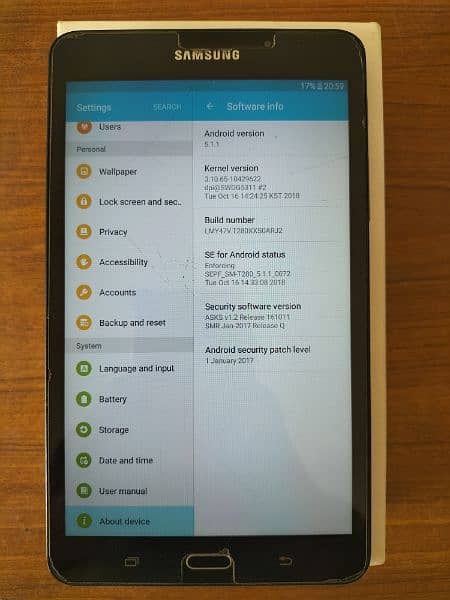 Samsung galaxy tab A(6) 4