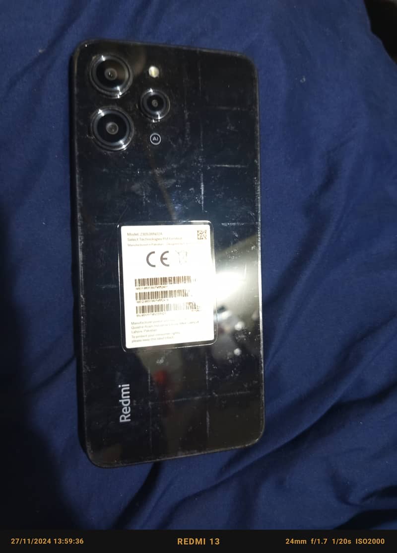 Xiaomi Redmi 12 10/10 condition with box charger 1