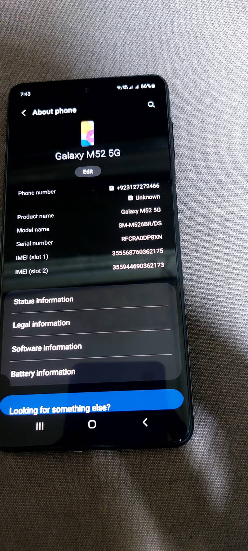 Samsung m52 5G official PTA approved 3