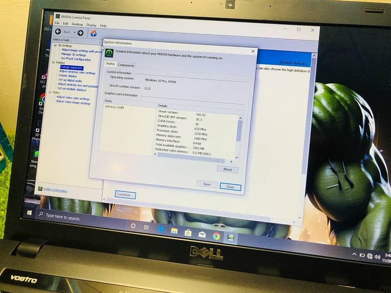 Dell laptop with Graphic card 5