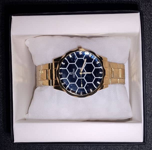 Aqua Time Golden Watch for men 3