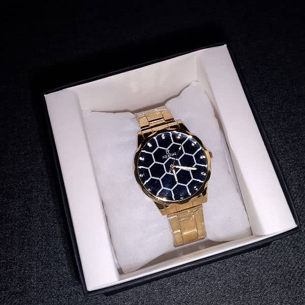 Aqua Time Golden Watch for men 4