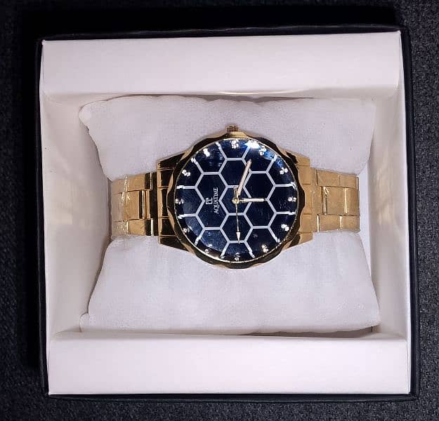 Aqua Time Golden Watch for men 6