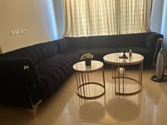 L shape sofa set and all furniture