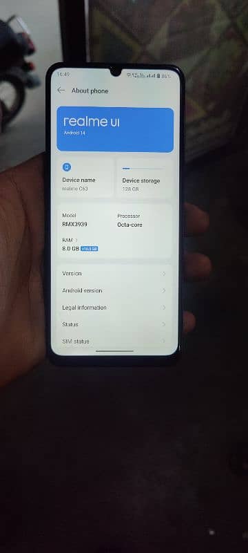 realme c63 8+16 128gb full box or wranty full sale exchange 3