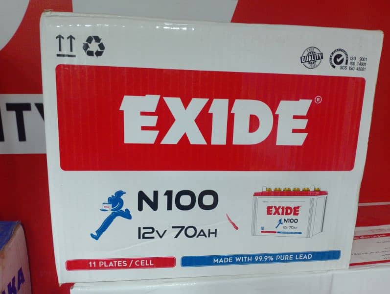 exide n100 0