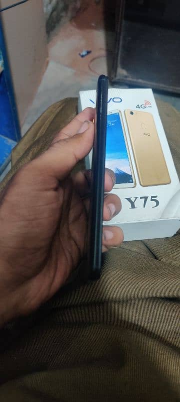 Vivo y75 6 gb 128gb sath box chgar ha 4