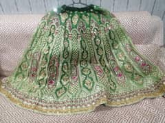 bridal mehndi lehnga