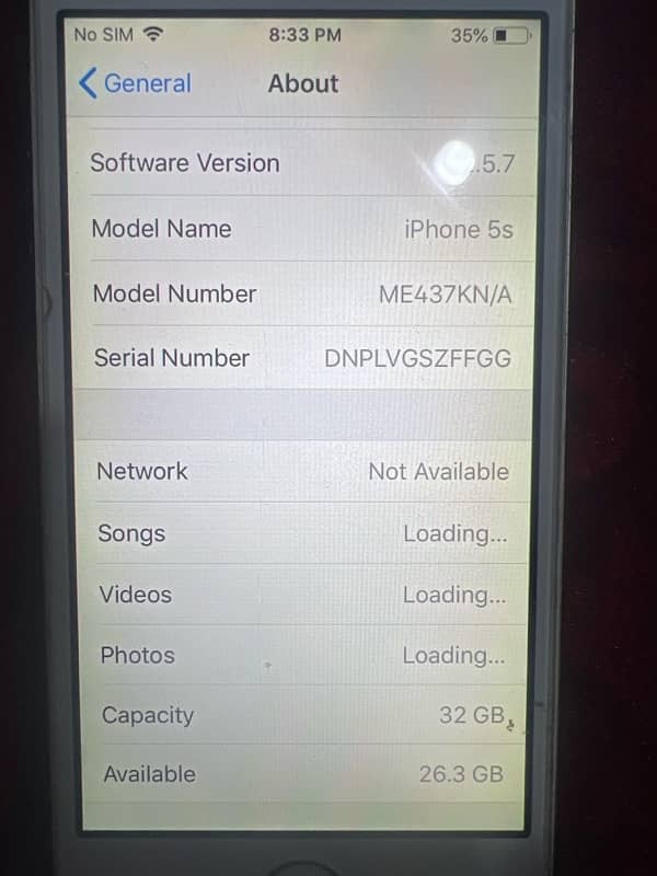 Iphone 5s 32gb PTA approved 3