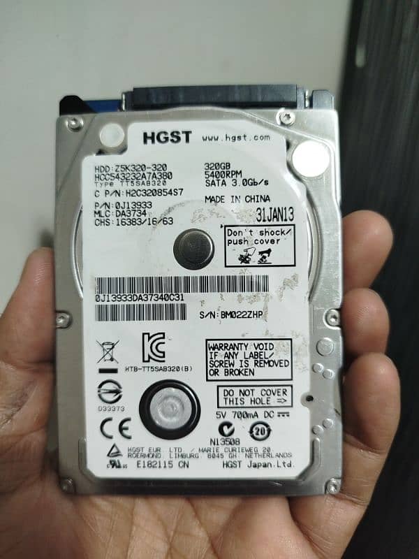 Laptop Hard disk 320-GB 0