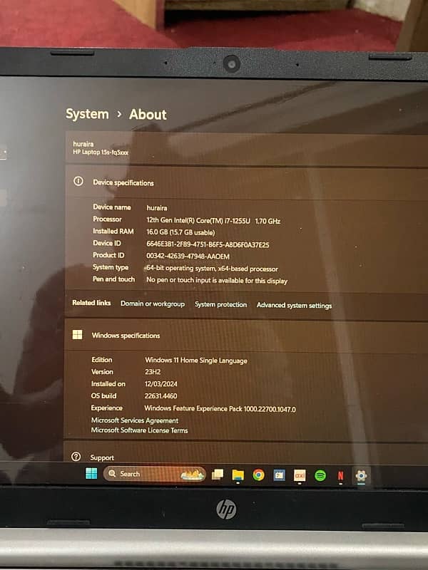 HP Laptop 15s 4