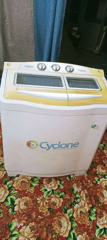 Kenwood washing machine cyclone like new 2 time used only 5