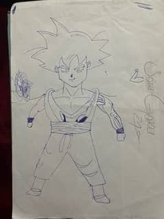 Goku hand made drawing