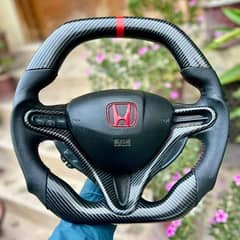 Honda Reborn + Rebirth + Civic Carbon fiber steering available