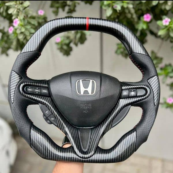 Honda Reborn Carbon fiber steering 1