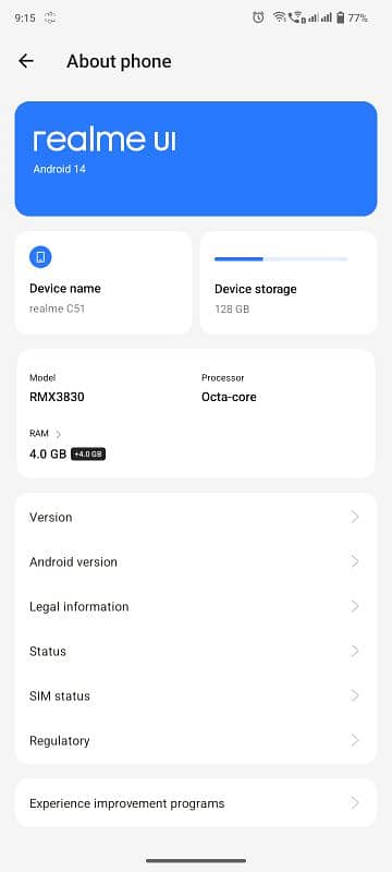 realme C51 4/128 gb 4