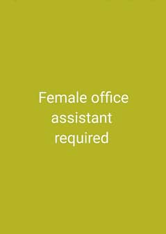 female office assistant