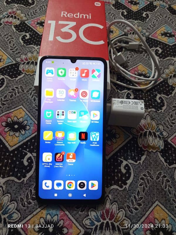 mi redmi 13 C brand new condition 6/128 scratchless  condition 1