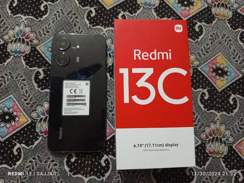 mi redmi 13 C brand new condition 6/128 scratchless  condition 2