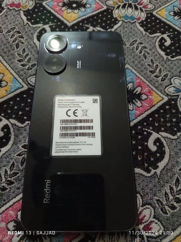 mi redmi 13 C brand new condition 6/128 scratchless  condition 4