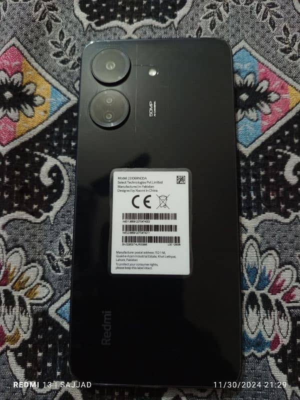 mi redmi 13 C brand new condition 6/128 scratchless  condition 7