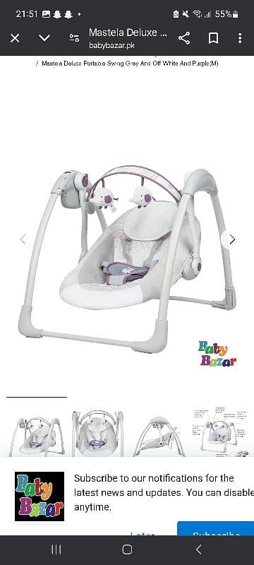 baby electric swing with charger new condition 1