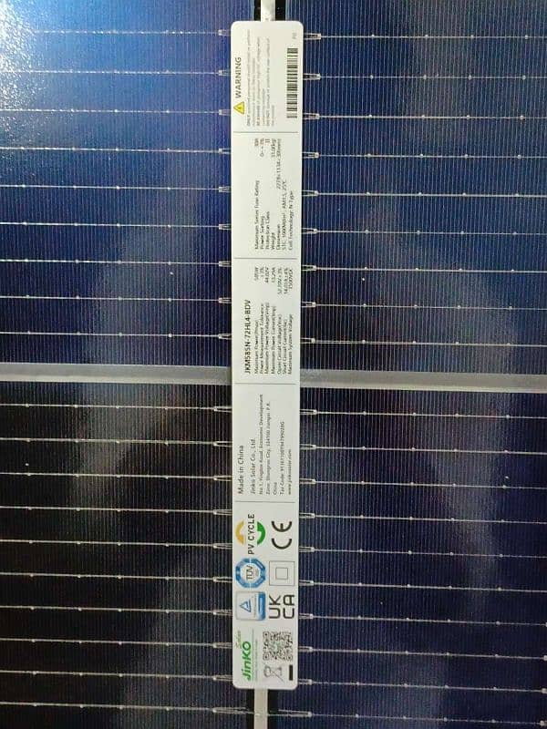 New Solar Panels JINKO N-TYPE 585 WATT BI-FACIAL 1