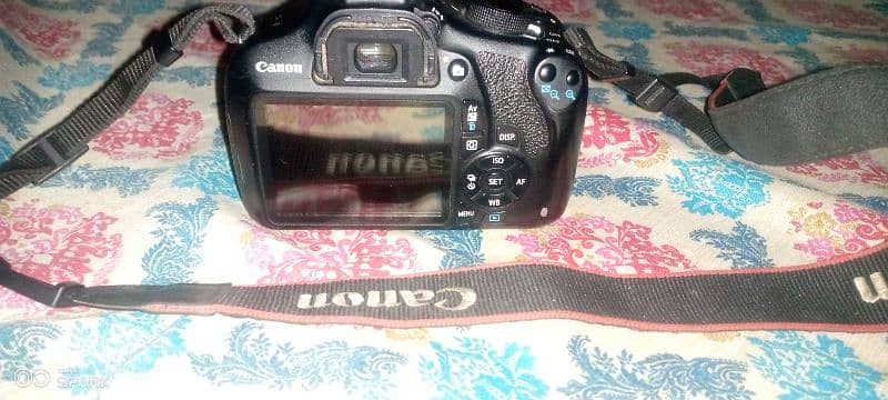 canon 1200d with 35 80 lens tow battery bag strap flush gun 4