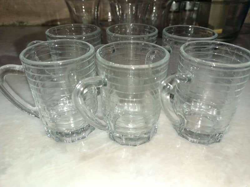 Glass cups with handle 0