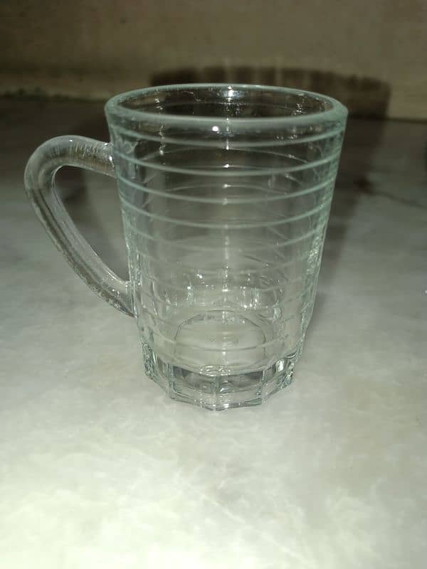 Glass cups with handle 1