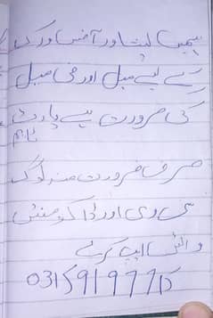 پشاور میں پارٹ ٹائم آفس ورک . کے لیے میل اور فی میل کی ضرورت ہے۔