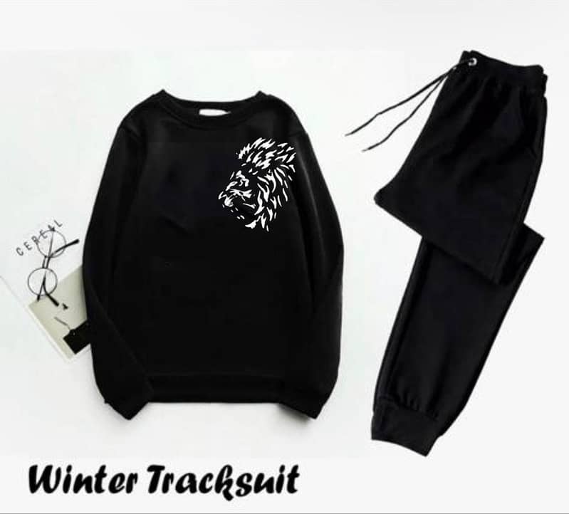 2 Pcs men's Fleece tracksuit (winter collection) 0