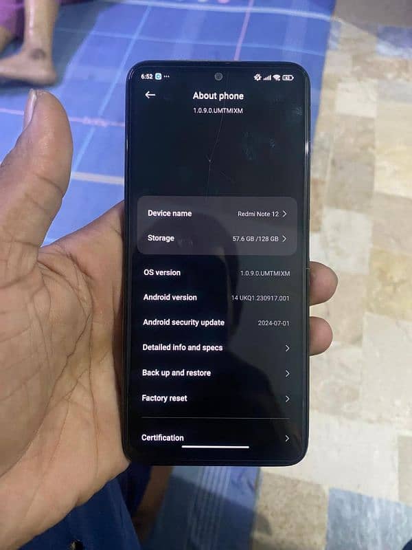 redmi note 12 6/128 GB 2