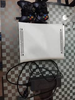 Xbox 360 with 2 controllers