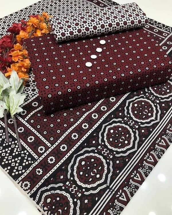 Sindhi ajrak dress rs 1500 3