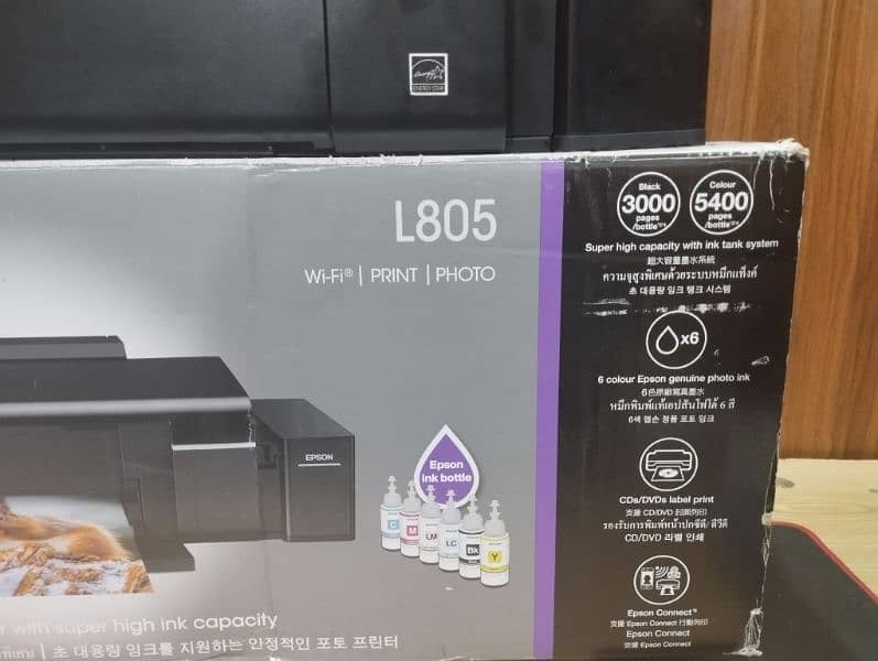 Epson L805 printer slightly used with packaging box 3