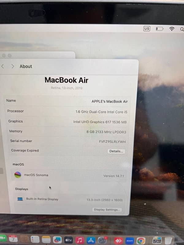 Mac book air 2019 3