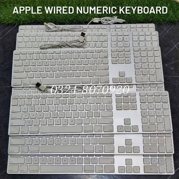 Apple Magic Wired Numeric Numpad Keyboard Slim MacBook iMac Mac 1 2 3 0