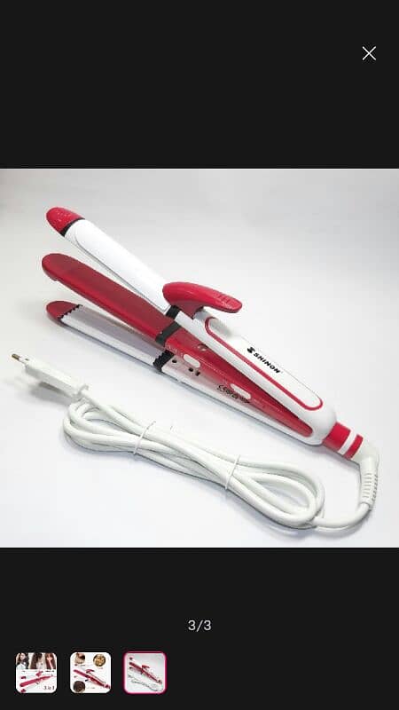 3 in 1  HAIR STRAIGHTNER,  CURLER, WAVY 2