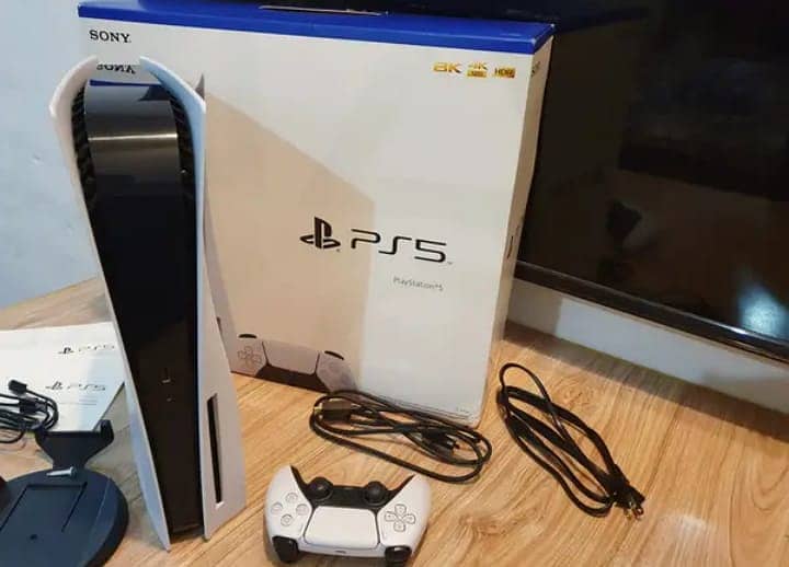 Ps5 Slim Game 2 Controller 1TB With Complete Box 0