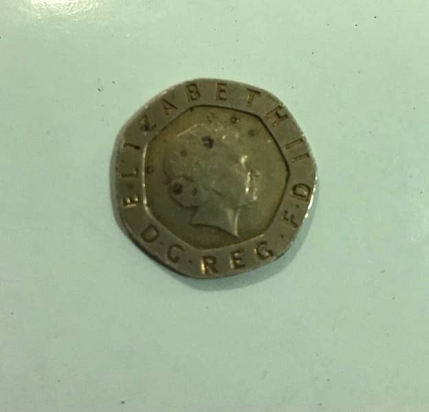 Twenty pence  coin 1